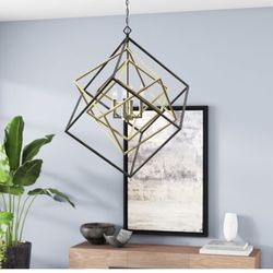 Pederson 4 light geometric chandelier