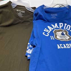 2 Men Tshirt Sale Green 2XL And Blue XL