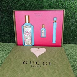Gucci Flora Jasmine 3.3oz Set $125 New 