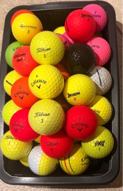 50 Color Golf Balls As Pictured-
