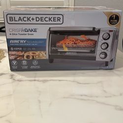 Black & Decker Toaster Oven With Air Fryer Tech - Brand New