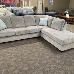 New Grey Sectional Couch 