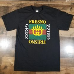 Men's Promo Fresno Grizzlies Short Sleeve Black T-Shirt Size Medium