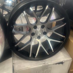 Eurotek Staggered 20x8.5 - 10x10 5x114 Black / Machine ( Set Of 4 )