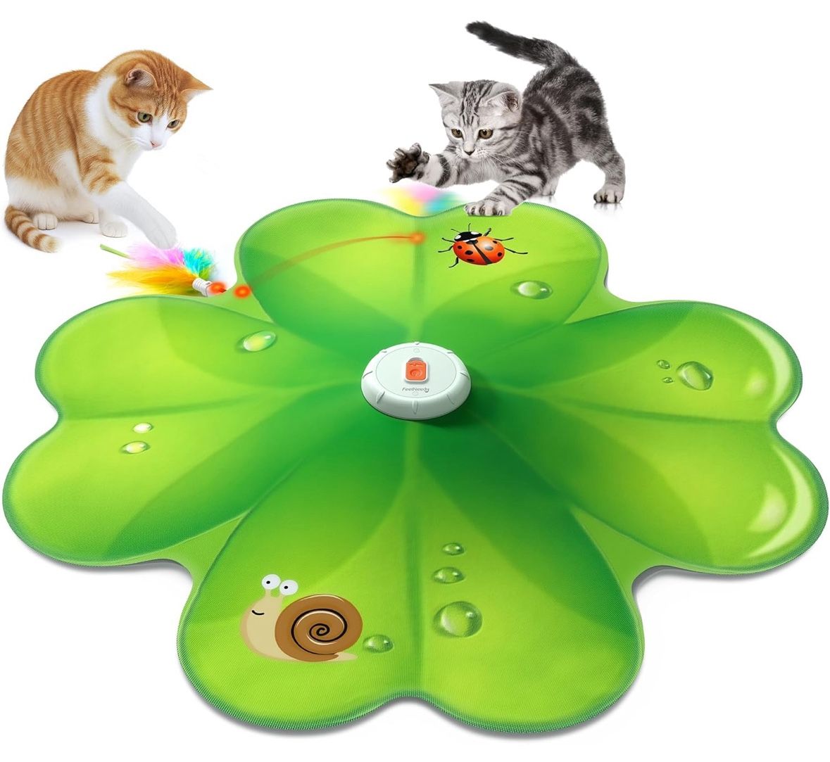Interactive Cat Toy, Movable LED Red Dot, Hide and Seek Cat Toys