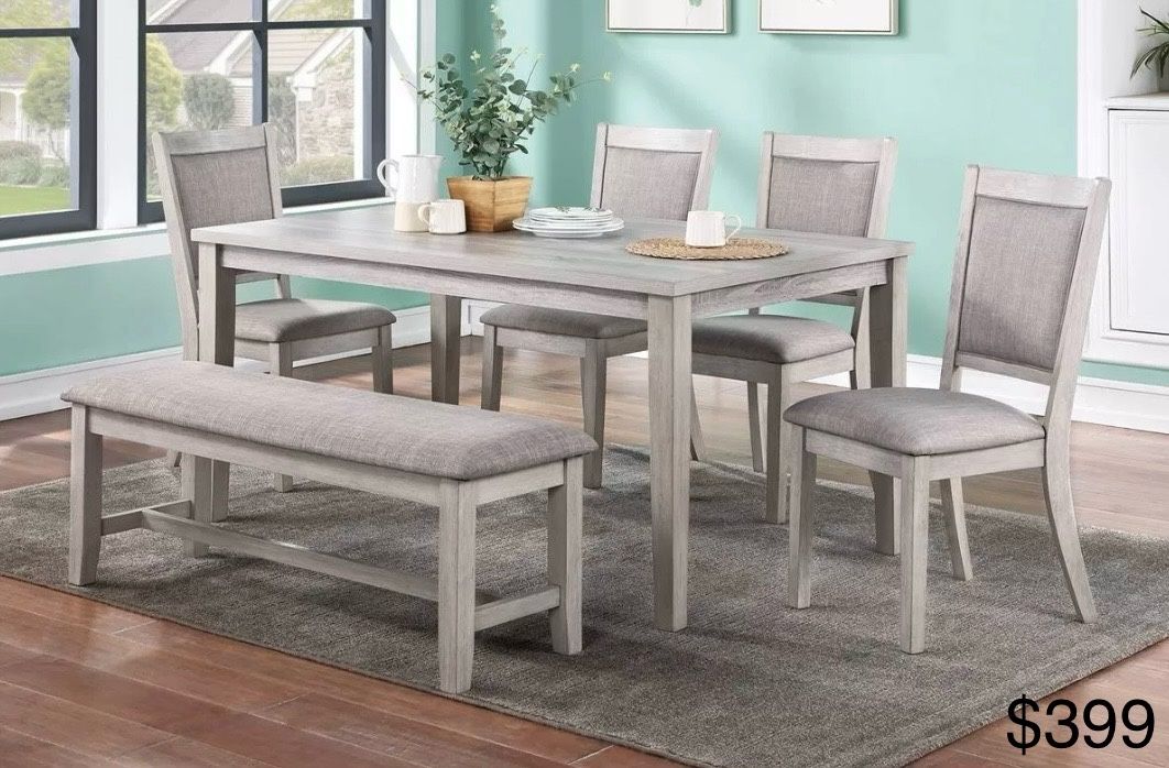 Dining Table Set With Bench 