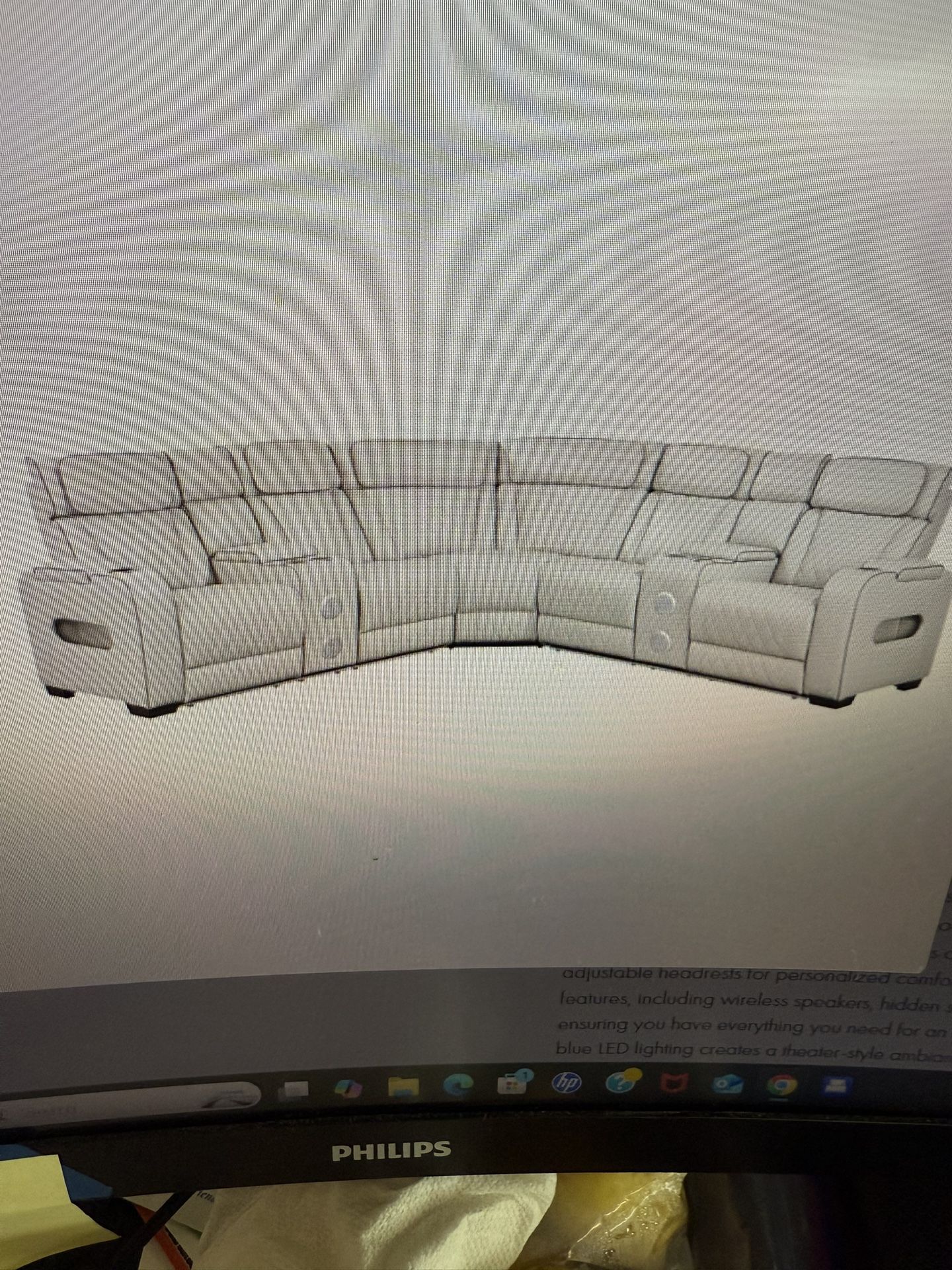 Power Reclining Sectional On Sale