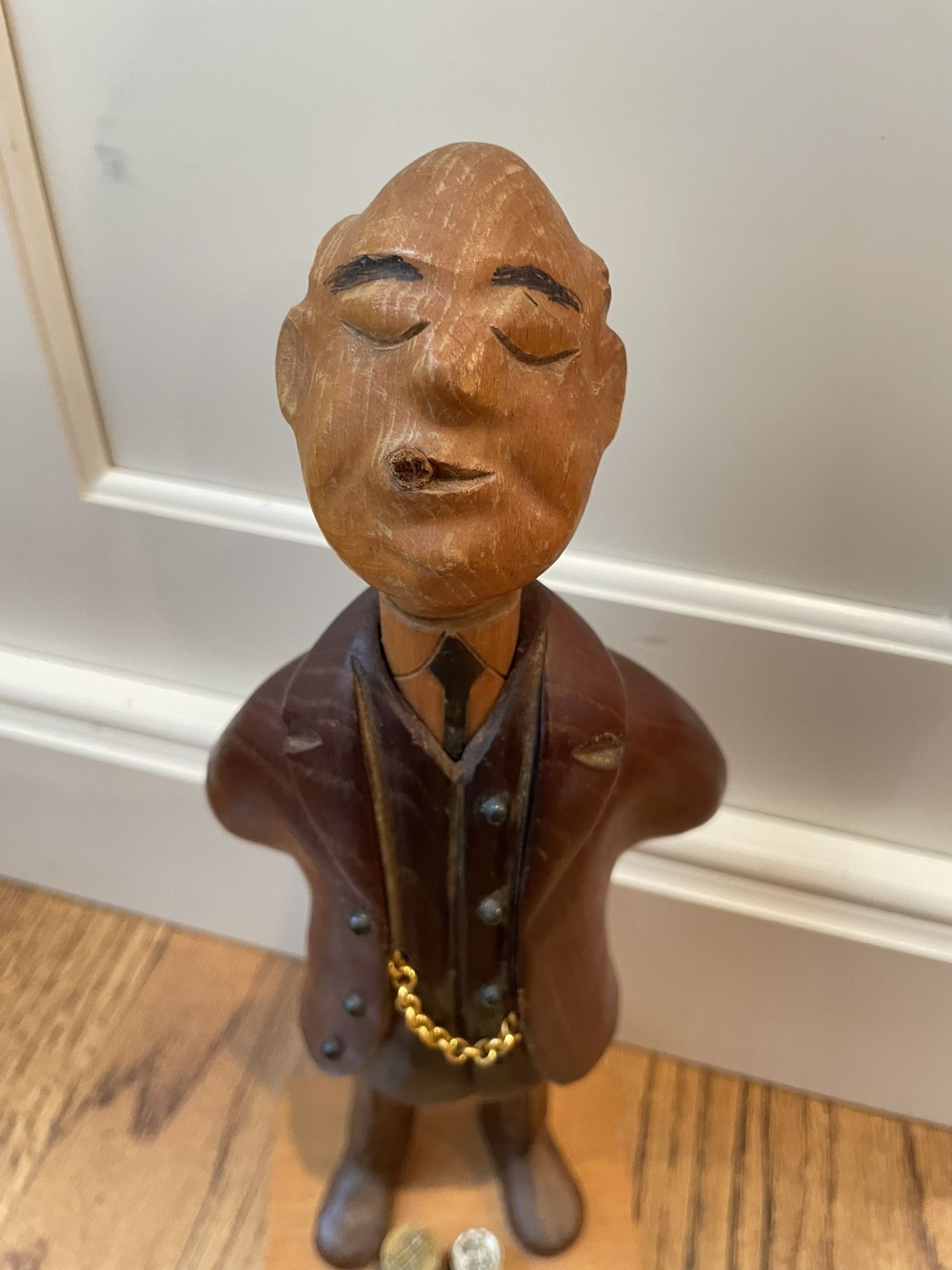 Romer Vintage Hand Carved Wood Italian Rare Figurine “Up & Coming Politician