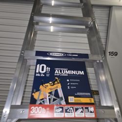 Werner
10 ft. Aluminum Step Ladder (14 ft. Reach Height) with 300 lb. Load Capacity Type IA Duty Rating