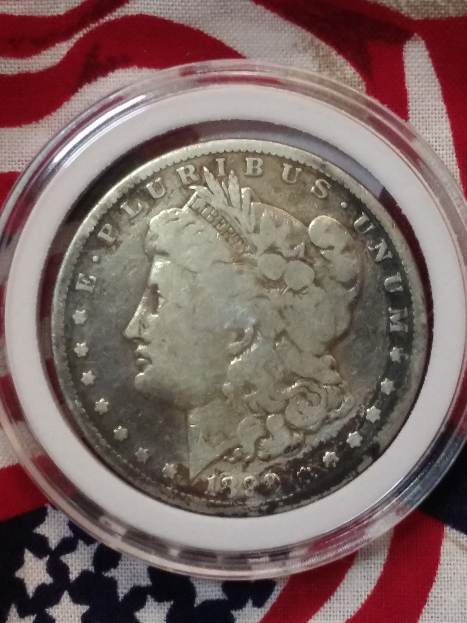 1899s morgan silver dollar great toning