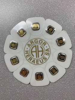 24k Gold 10 Gram Argor Heraeus Goldseed (New In Assay)