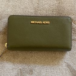 Green Michael Kors Wallet