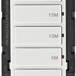Leviton Countdown Timer Switch for bathroom fan and household lights, 5-10-15-30 min, No Neutral Required, Single Pole, 15A, 1/2 HP/9.8A Fan/Motor, DT