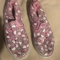 VANs Hello Kitty EUC Slip Ons Size 2.5Y