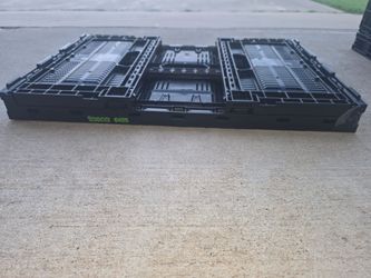Foldable plastic crates, for$5.
