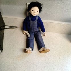 Porcelain / Cloth Boy Doll