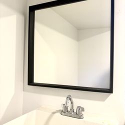 IKEA Black Square Mirror