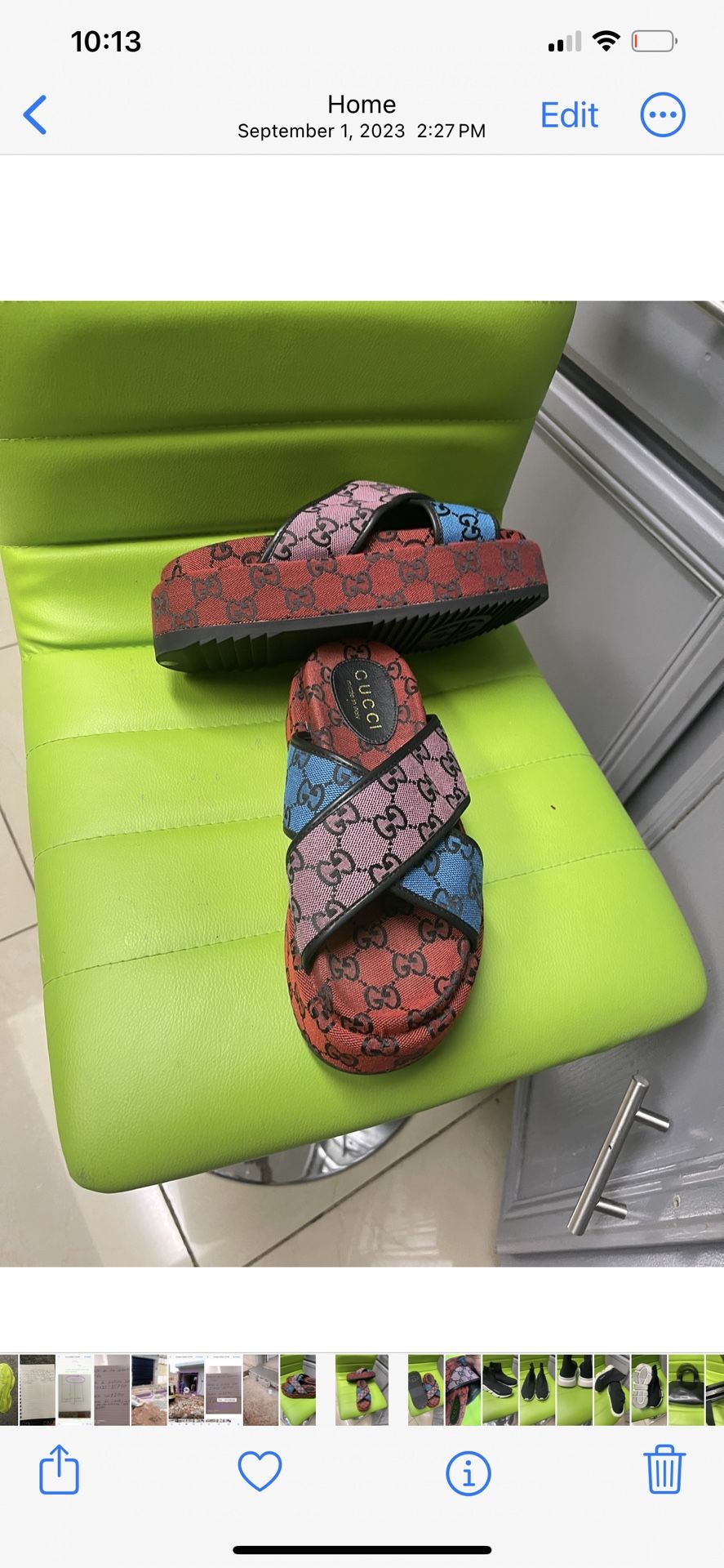 New Woman’s Shoes Authentic Gucci Size 8