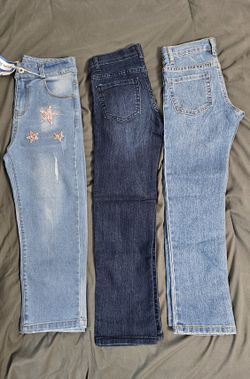 3 Pair Of Girls Jeans Size 6X/7