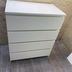 White Four Drawer Dresser - Local Delivery Available for a Fee - See My Items