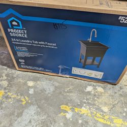 24in Laundry Tub With Faucet