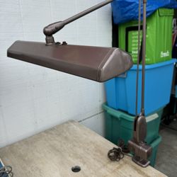 Vintage DAZOR P-2134 FLOATING FIXTURE LAMP Drafting Desk Table Light Industrial