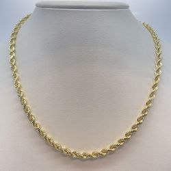 Gold Chain Rope Solid 14K New TAX INCLUDED 