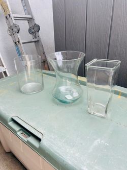 Vases and glass candy container