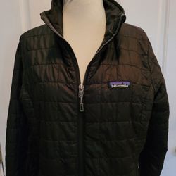 Women's Patagonia Nano Jacket Black Lightweight Medium