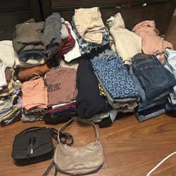 Women’s Clothing, Closet Clean Out, Wardrobe Clean Out, Jeans, Sweaters, Hoodies, Etc