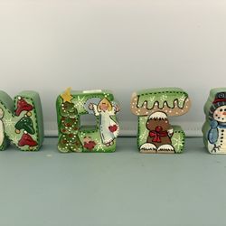 Noel Hand Painted Christmas Decor 