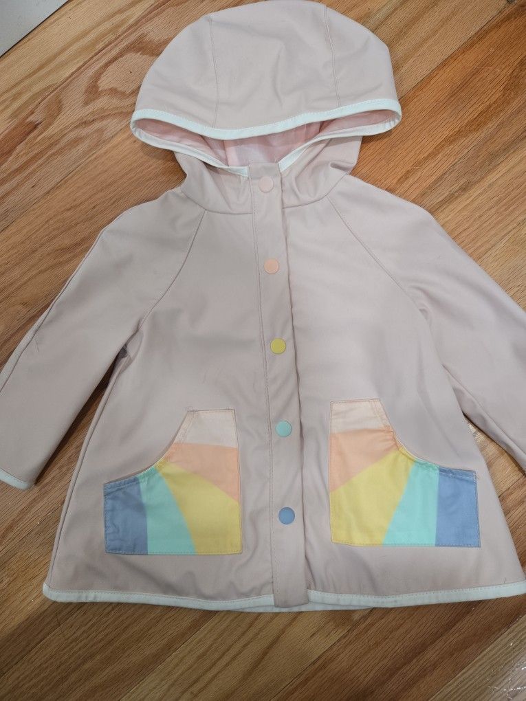 Cynthia Rowley Lined Raincoat, 12M, Pink