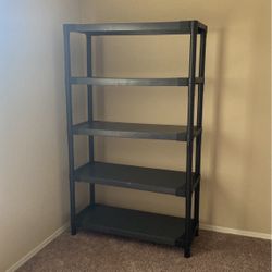 Plastic Storage Shelf   5 Tier 