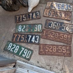 Placas Antiguas 100 el Par