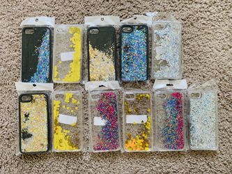 iPhone cases FREE DELIVERY for 6,7 or 8 liquid glitter cases FREE DELIVERy