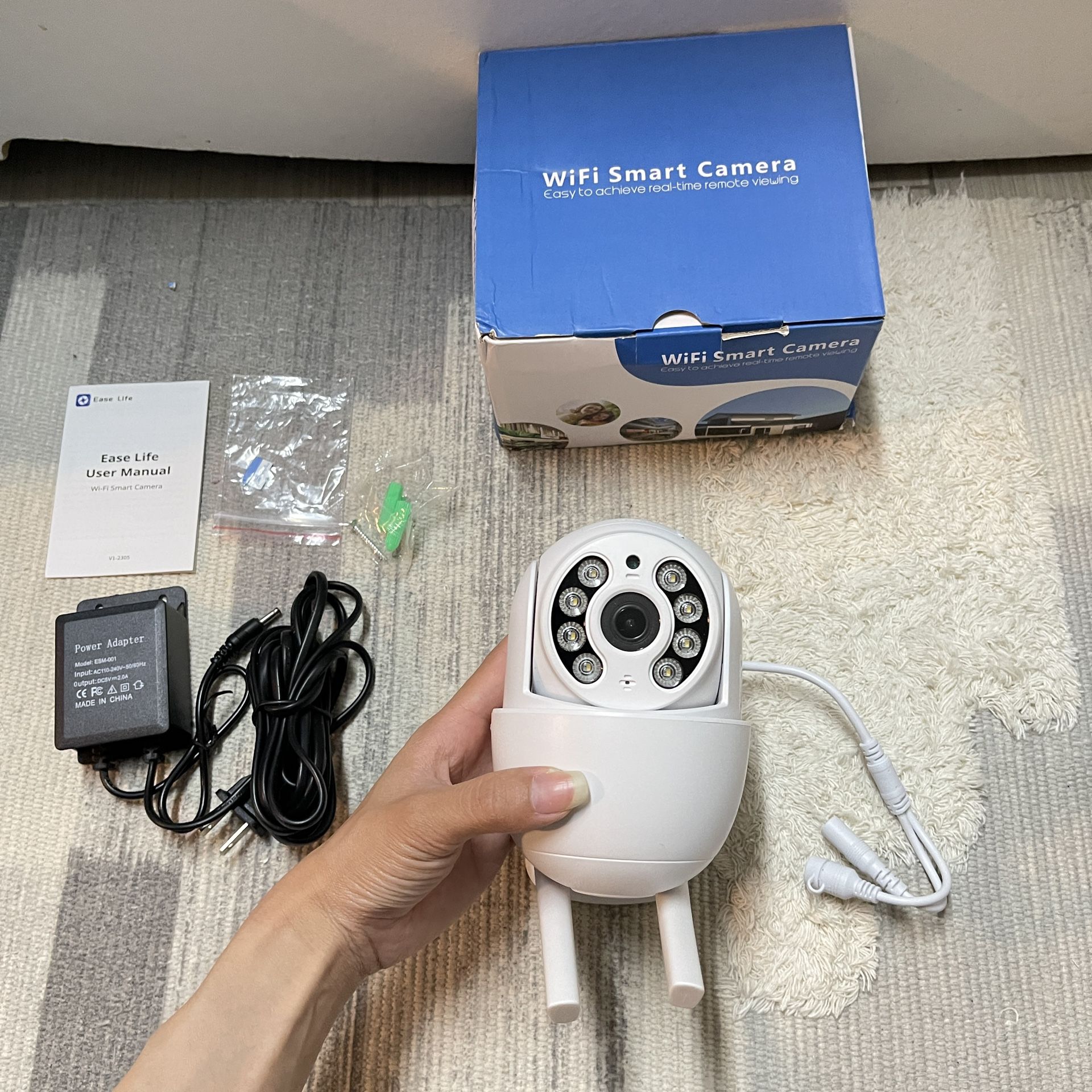 Wifi Security Camera Outdoor, With 64G TF Card