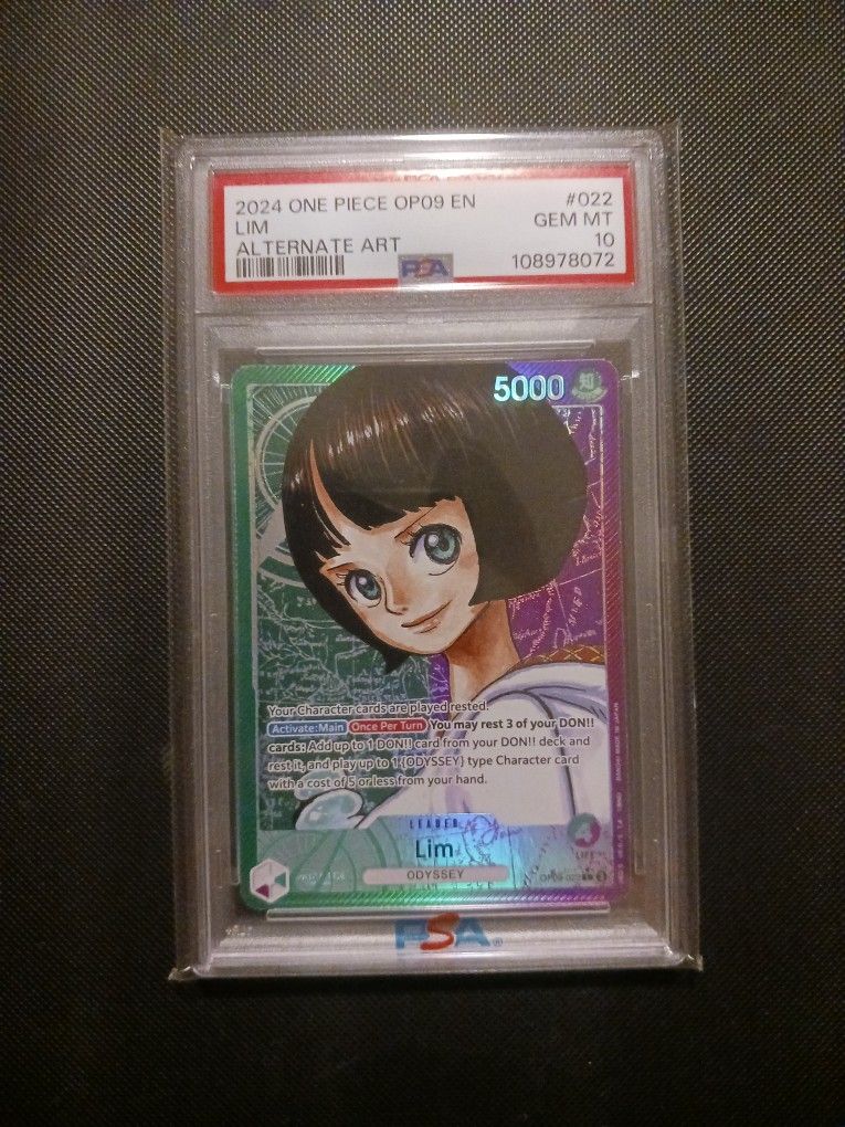 One Piece Card Game TCG Lim OP09-022 PSA 10