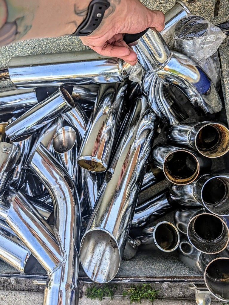 MUFFLERS Any Size Shape. Long Ones, Fat Ones, Skinny Ones, Dull Ones, Shinny Ones, Ruty Ones.