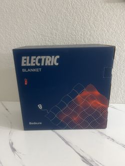 Bedsure Get Cozy Heated Blanket Electric Throw - flannel 50 X 60 Dark Grey New In Box 