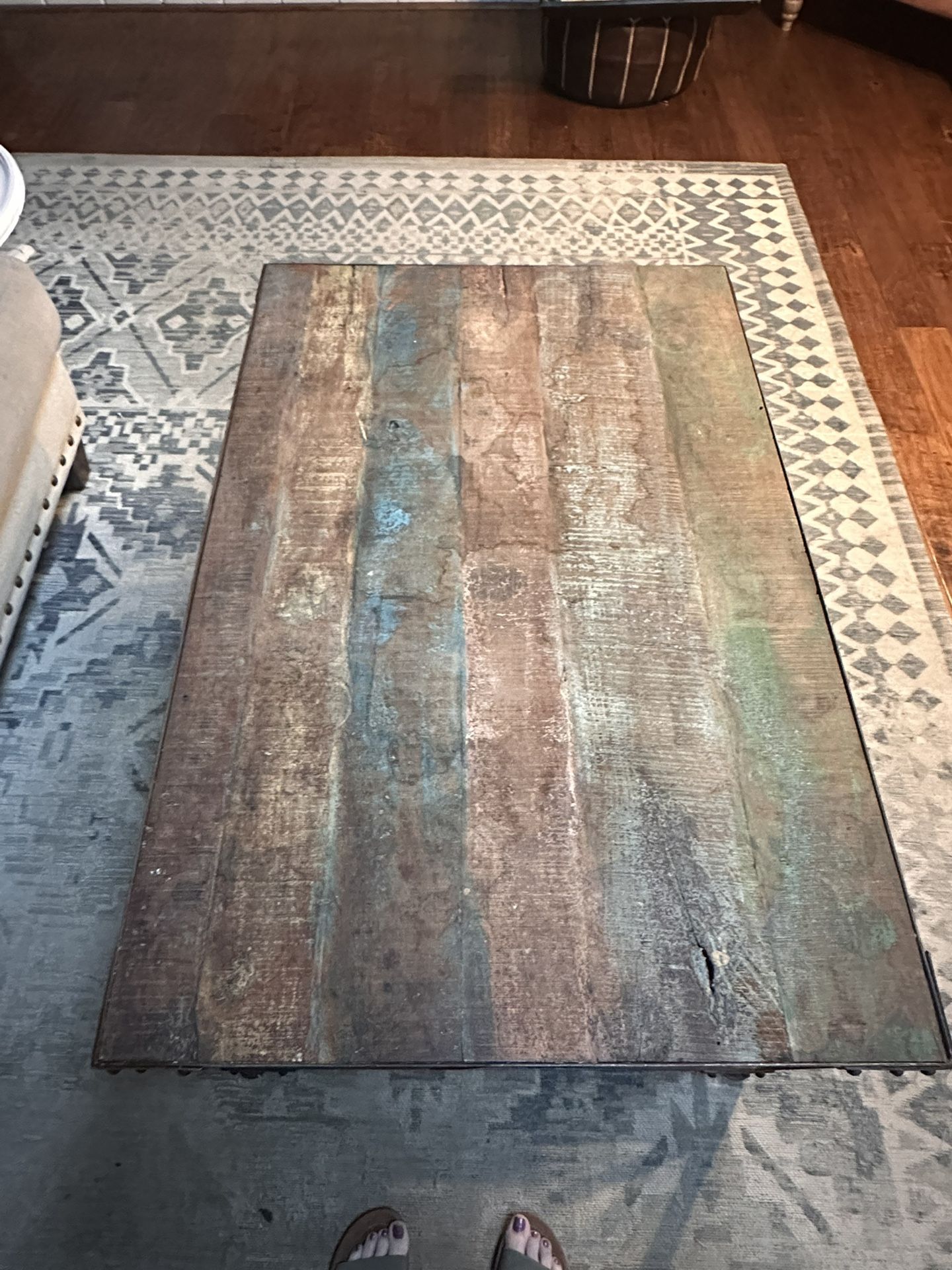 Eclectic Rustic Farmhouse Coffee Table