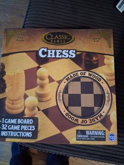 Classic Games Wooden Chess Set