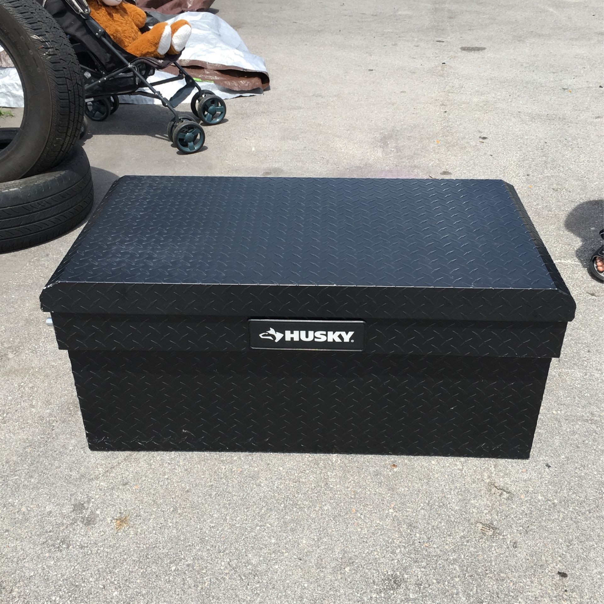 Husky 40.8 matte black aluminum 2024 full size chest truck tool box