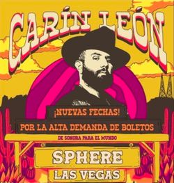 4 Carin leon floor seats at the sphere