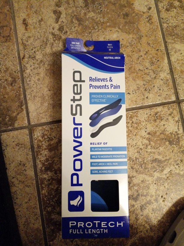 Pro Tech Powerstep Full Length Insoles New 