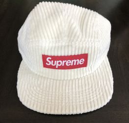 Supreme Wide Wale Corduroy Camp Cap w/ Supreme Sticker