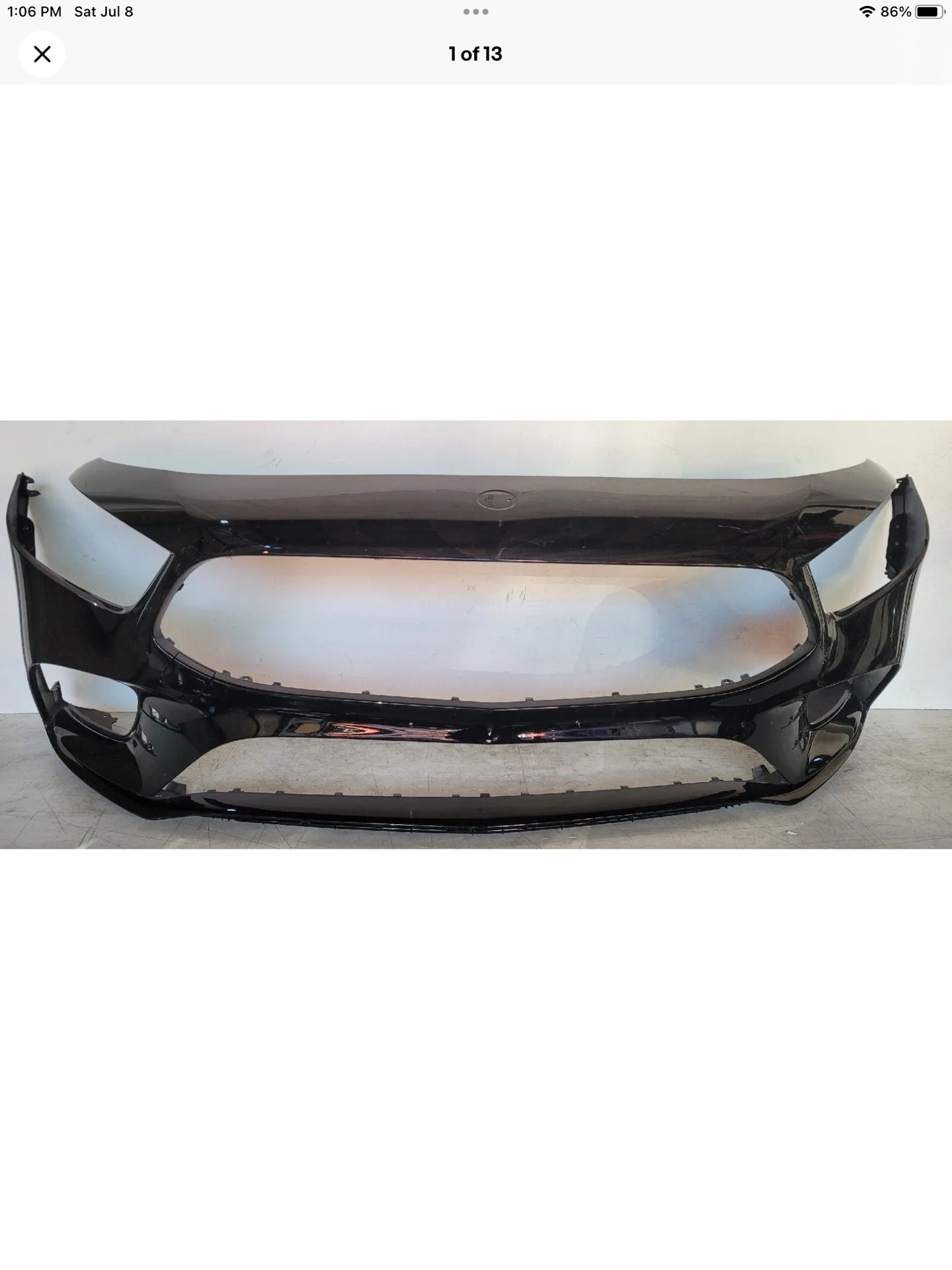 2019 2020 2021 MERCEDES BENZ A220 AMG FRONT BUMPER OEM