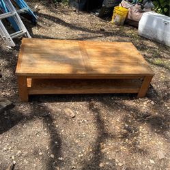 Solid Oak Coffee Table