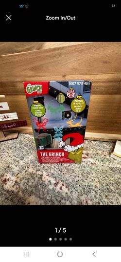 NEW Gemmy LED LightShow DR. Seuss Projector Whirl A Motion Grinch LED Projector