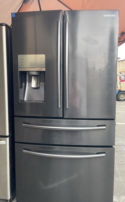Samsung 4 Door Counter Depth Black Refrigerator Fridge
