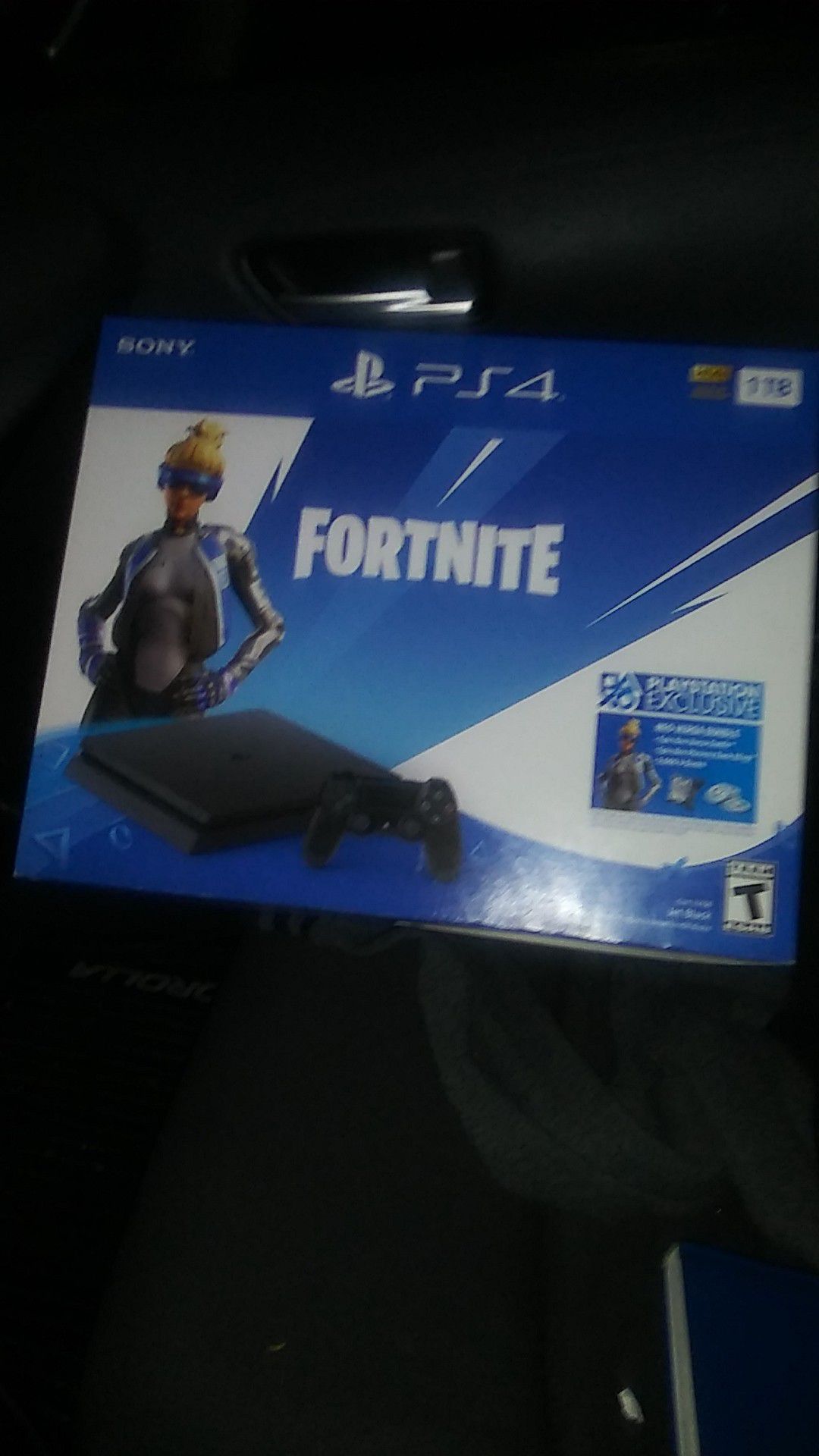 Ps4 with fortnite new never been opened